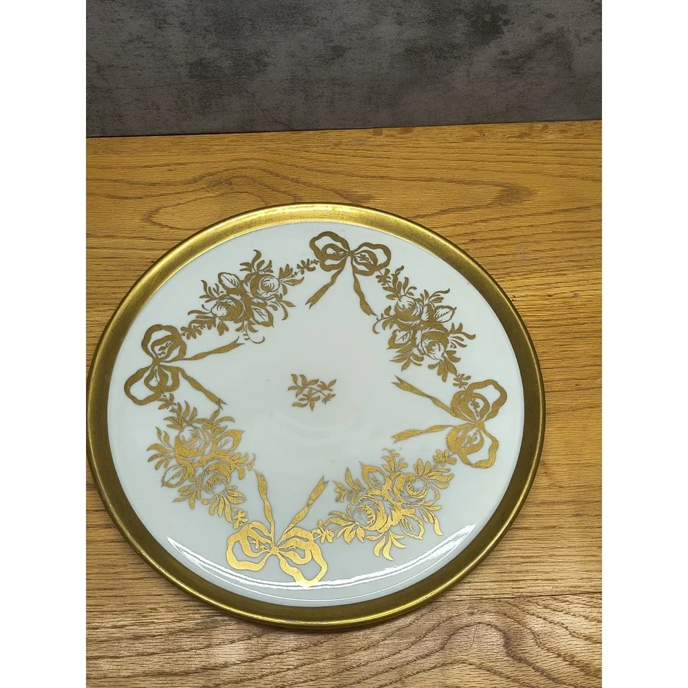 Limoges‎ RARE Antique Hand Painted (with gold) Porcelain Platter